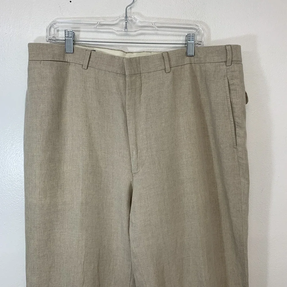 Vintage Hertling Mens Pants Trousers Size 40 Straight Leg Cuff‎ Flat Front USA